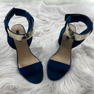 Zara cuffed royal blue sandals
